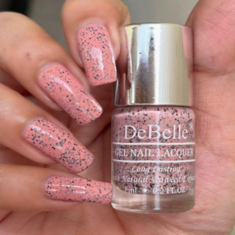 DeBelle Gel Nail Lacquers Combo of 2 - Inspiring Ira & Angelic Saira (6 ml each)
