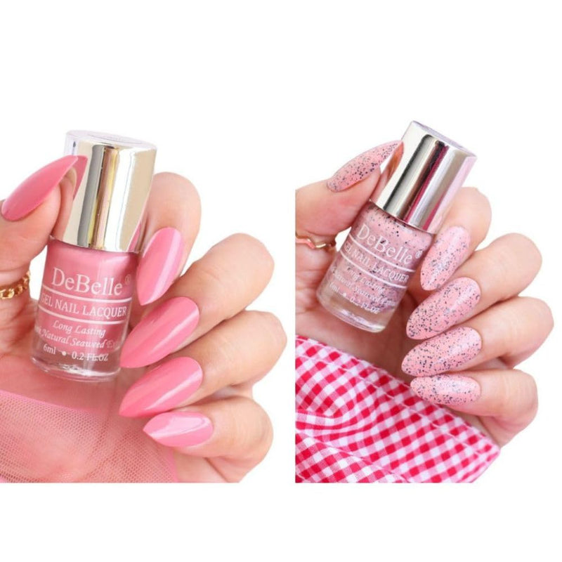 DeBelle Gel Nail Polish Combo Pack of 2 – Inspiring Ira & Plush Paula