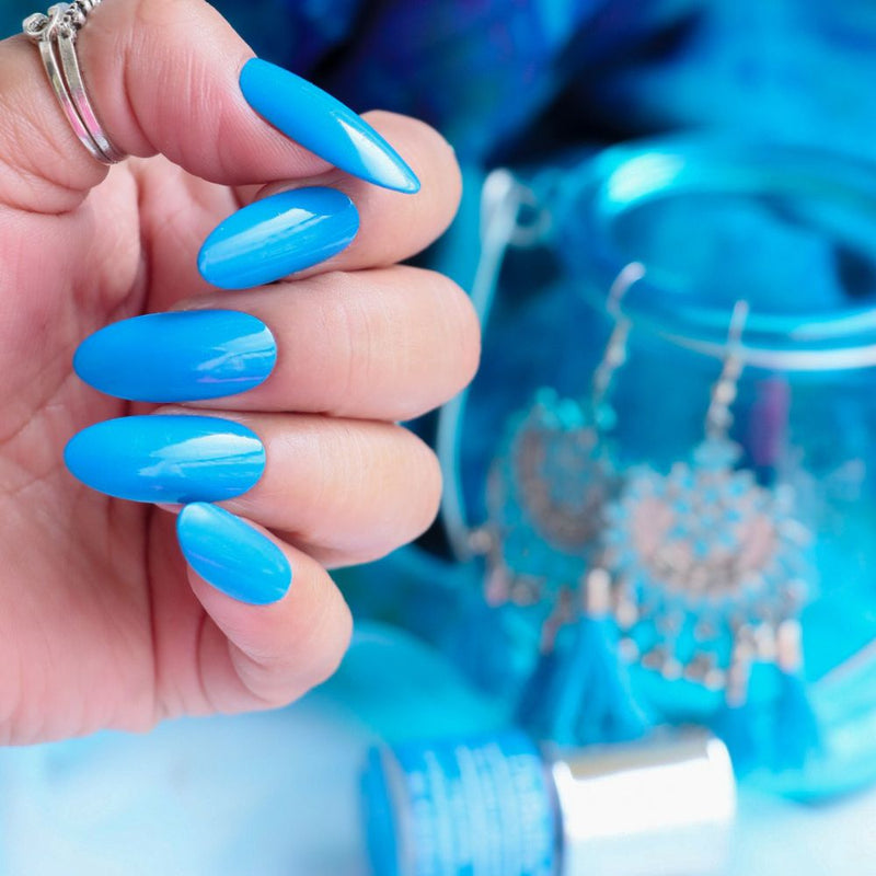 DeBelle Gel Nail Lacquer La Azure - (Bright Blue Nail Polish), 8ml