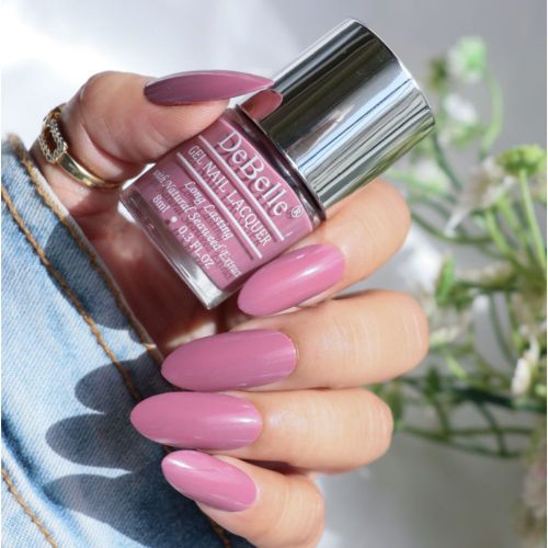 The queen of mauve -DeBelle gel nail color Laura Aura.. Available at Debelle Cosmetix online store.