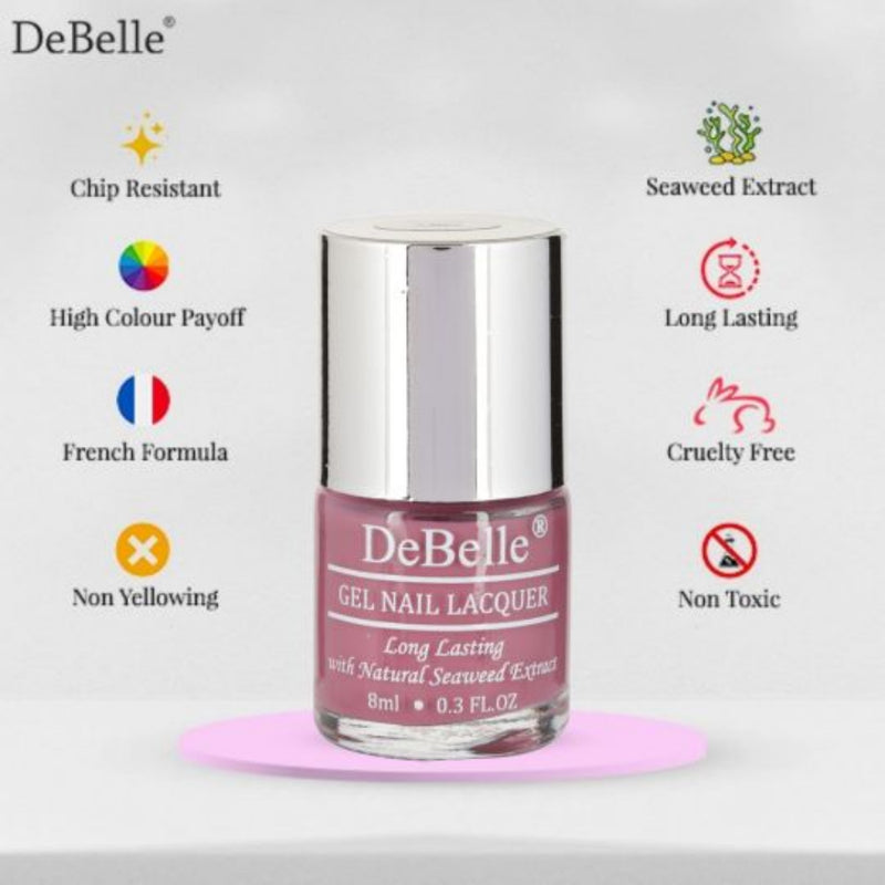 DeBelle Gel Nail Lacquer Laura Aura & Matte Top Coat Combo
