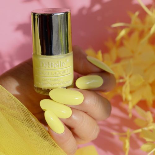 DeBelle Gel Nail Lacquer Lemon Tart (Lemon Yellow), 8ml