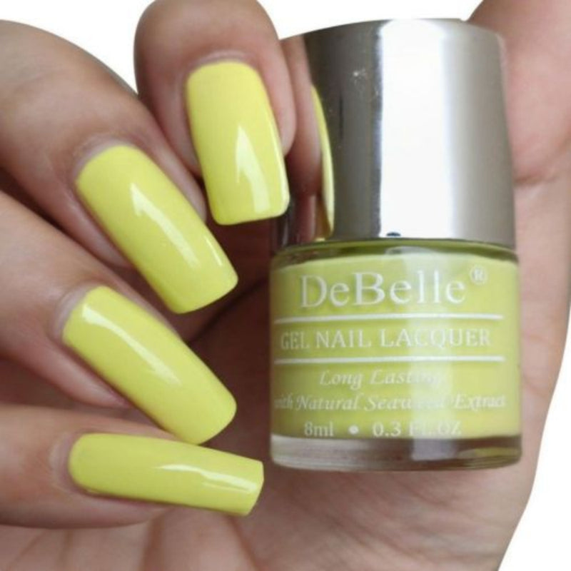 DeBelle Gel Nail Lacquers Combo of 2 (Lemon Tart, Strawberry Souffle)