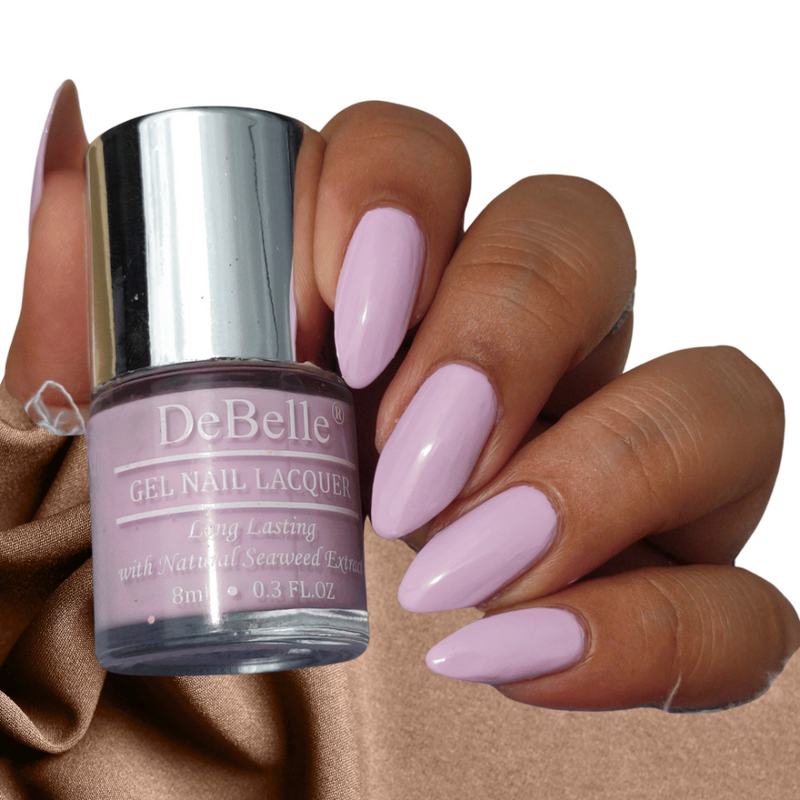 DeBelle Gel Nail Lacquer Lilac Bloom - (Soft lilac Nail Polish), 8ml