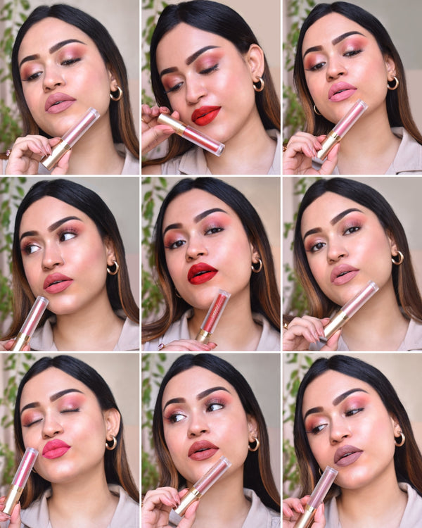 DeBelle Majestique Matte Liquid Lipstick Combo Of 9