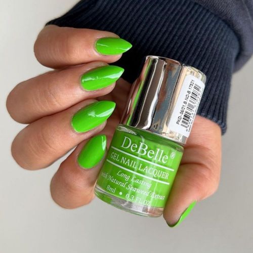 DeBelle Gel Nail Lacquer Matcha Cookie (Parrot Green), 8ml