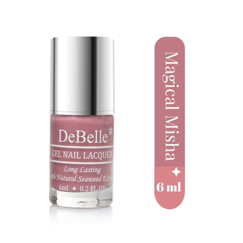 DeBelle Gel Nail Lacquer Magical Misha( Dark Magenta Mauve Nail Polish), 6 ml