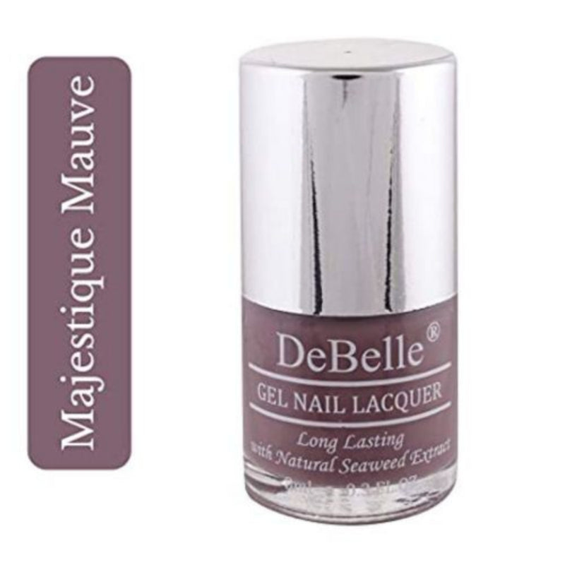 DeBelle Gel Nail Lacquers Combo Set of 4 Mint Amour, Miss Bliss, Mystique Green & Majestique Mauve