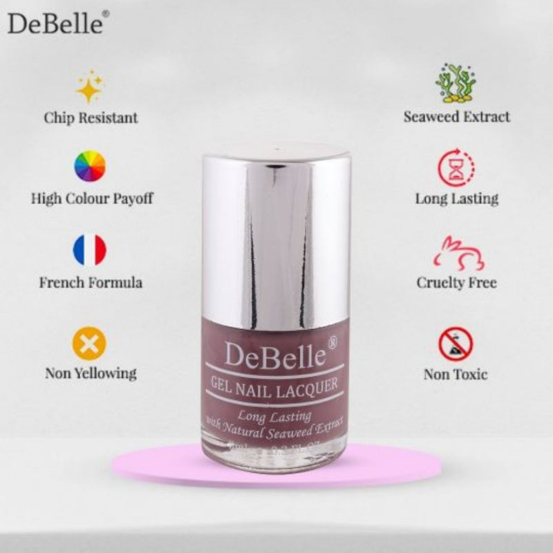 DeBelle Gel Nail Polish combo of 4 - Berry Pastels