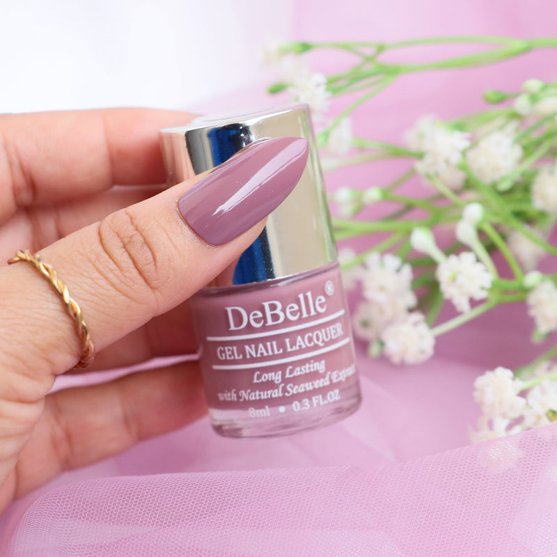 DeBelle Gel Nail Lacquers Natural Blush & Majestique Mauve