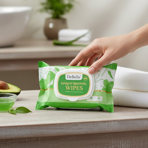 DeBelle Makeup Remover Wipes | Deep Cleansing, Nourishing, Hydrating Wipes for All Skin Types