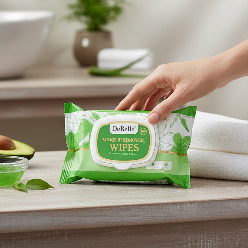 DeBelle Makeup Remover Wipes | Deep Cleansing, Nourishing, Hydrating Wipes for All Skin Types