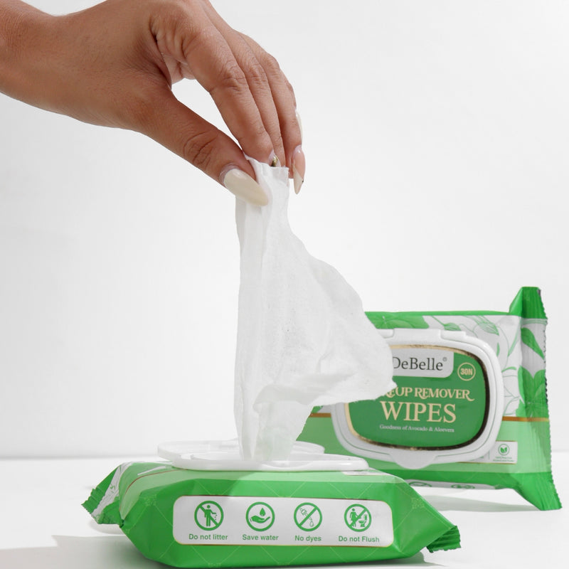 DeBelle Makeup Remover Wipes | Deep Cleansing, Nourishing, Hydrating Wipes for All Skin Types