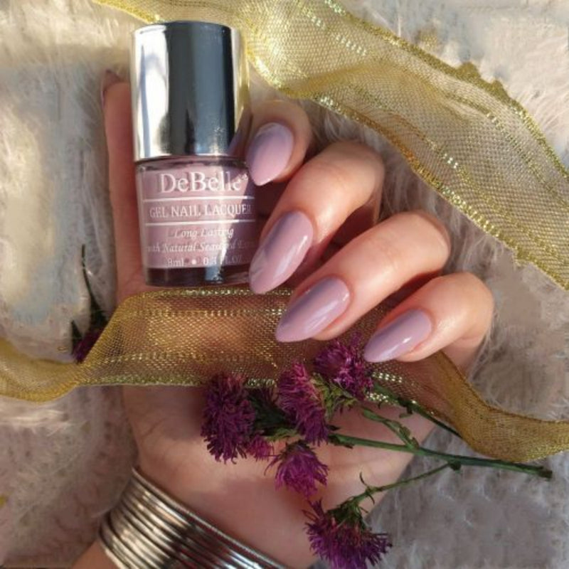 DeBelle Gel Nail Lacquer Mary Magnolia - (Pastel Lavender Nail Polish), 8ml - DeBelle Cosmetix Online Store