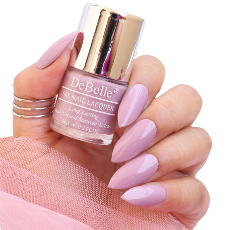 DeBelle Gel Nail Lacquer Mary Magnolia - (Pastel Lavender Nail Polish), 8ml