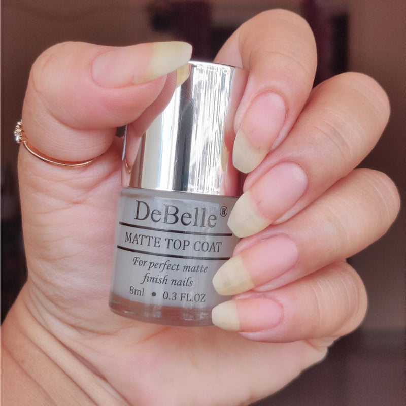 DeBelle Gel Nail Lacquer La Azure & Matte Top Coat Combo
