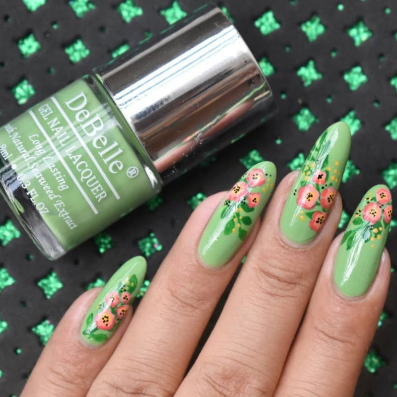DeBelle Gel Nail Lacquers Combo of 2  Mystique Green & Royale' Cocktail
