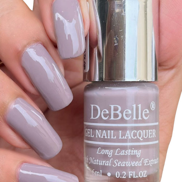 DeBelle Gel Nail Lacquer Natalie Rhapsody (Dark Taupe Nail Polish), 6 ml