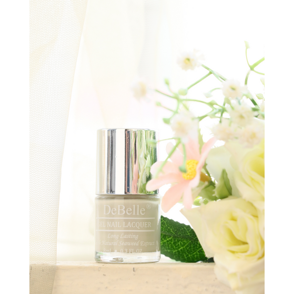 Sheer elegance with DeBelle gel nail color Natural Blush. Shop online at DeBelle Cosmetix online store.
