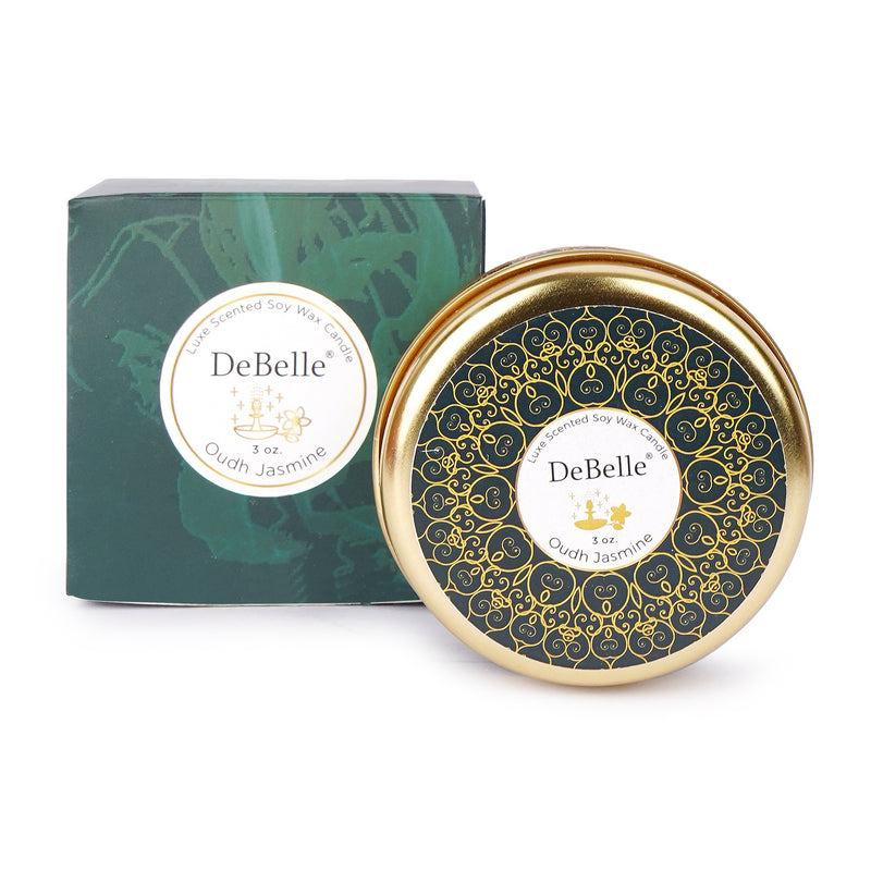 DeBelle Luxe Scented Soy Wax Candle Oudh Jasmine