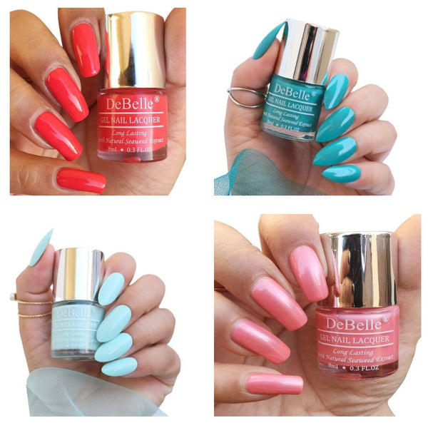 DeBelle Gel Nail Lacquer Combo Set of 4 | Nail Polish Gift Set