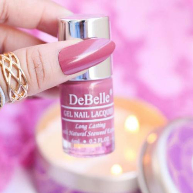 DeBelle Gel Nail Lacquers Combo of 2 - Poise Nicole & Glamorous Jessica (6 ml each)
