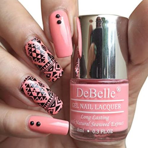 DeBelle Gel Nail Lacquers Combo of 2(Apricot Brulee  , Rose Sorbet )