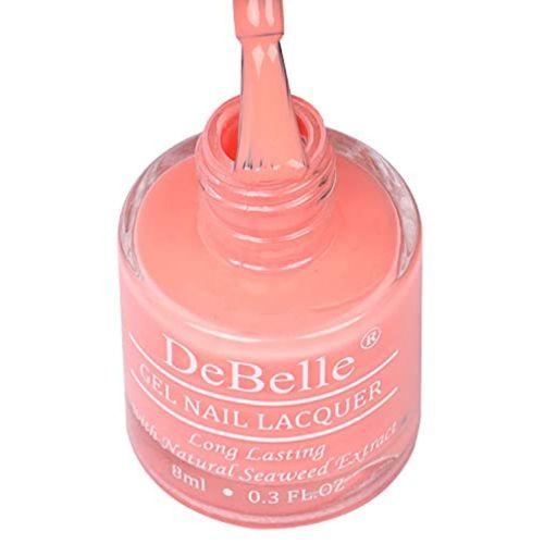 DeBelle Gel Nail Lacquer Rose Sorbet (Salmon Pink), 8ml
