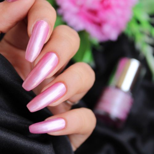 DeBelle Gel Nail Lacquer Roselin Fiesta - (Light Pink Nail Polish), 8ml