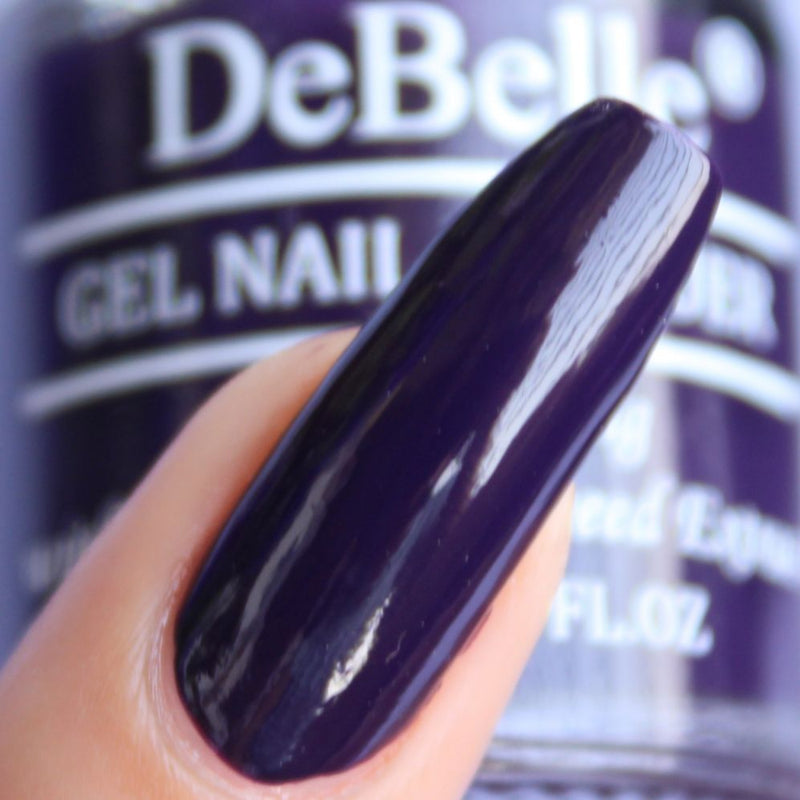 DeBelle Gel Nail Lacquer Royale' Viola - (Dark Violet Nail Color), 8ml