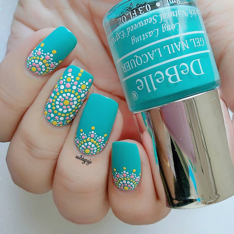 DeBelle Gel Nail Lacquers Combo of 2  Mystique Green & Royale' Cocktail