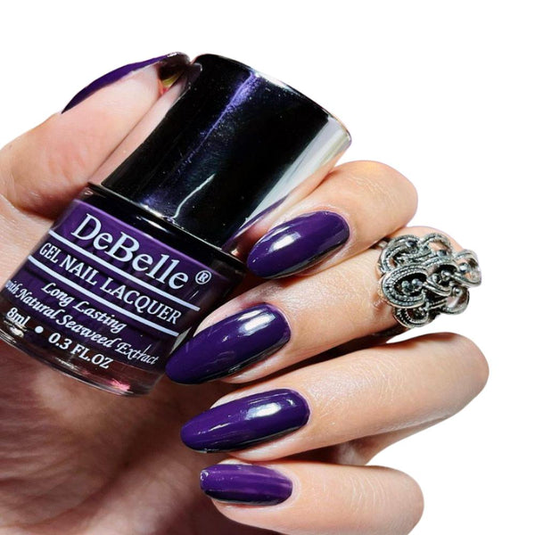 DeBelle Gel Nail Lacquer Royale' Viola - (Dark Violet Nail Color), 8ml