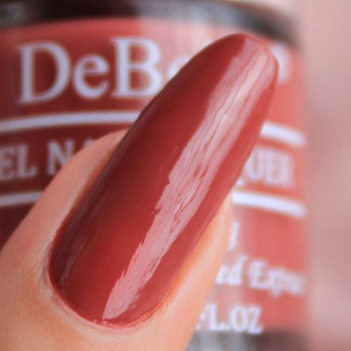 DeBelle Gel Nail Lacquer Scarlet Ruby - (Pastel Burgundy Nail Polish), 8ml