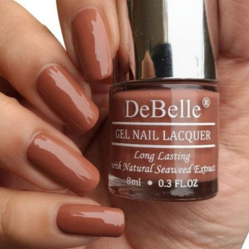 DeBelle Gel Nail Lacquers combo of 4 Cinnamon Pastels