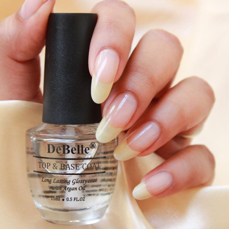 DeBelle Nail Polish Top & Base Coat, 15ml
