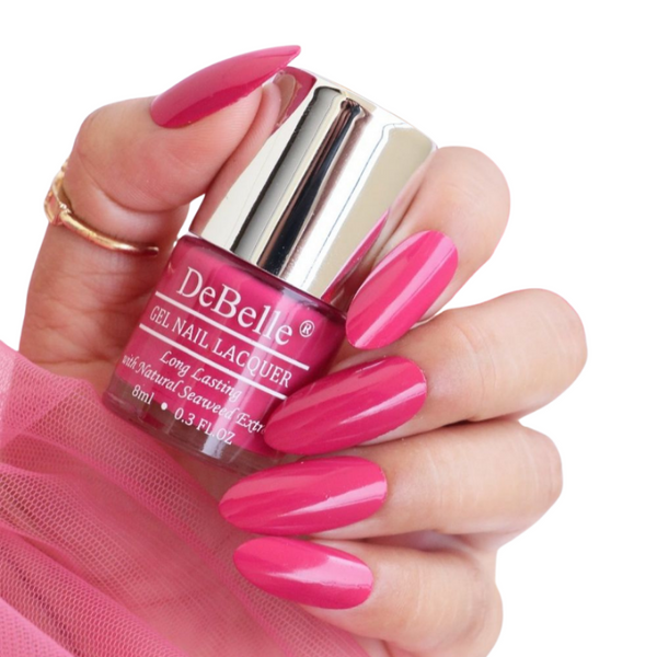 DeBelle Gel Nail Lacquer Tulip Sheen - (Viva Magenta Nail Polish), 8ml
