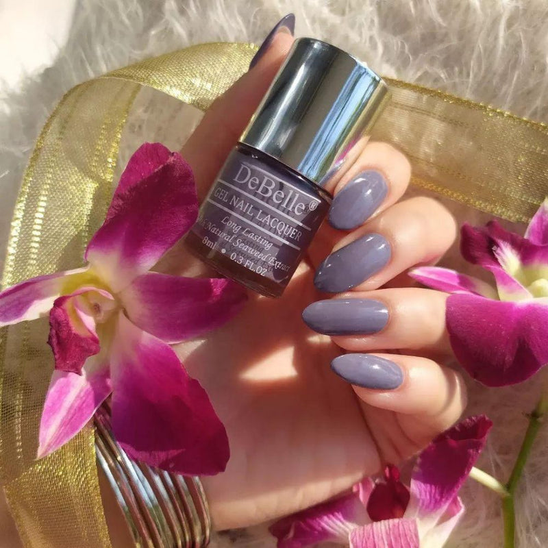 DeBelle Gel Nail Lacquer Viola Dew - (Violet Nail Polish), 8ml