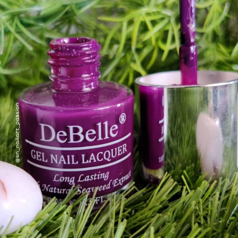 DeBelle Gel Nail Lacquer Luxe Lotus - (Deep Magenta Nail Polish), 8ml