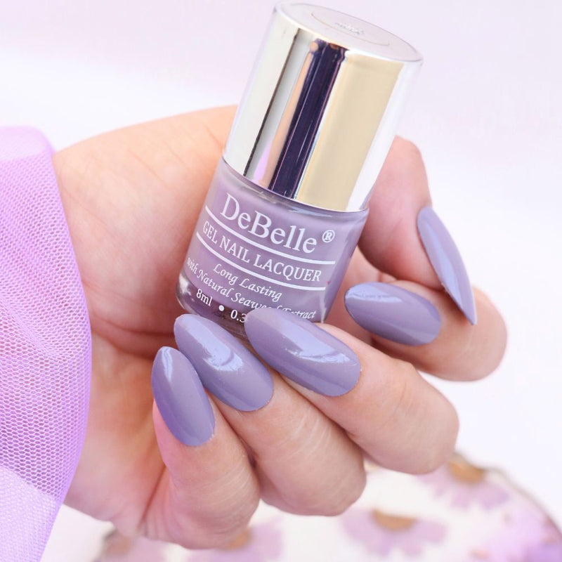 DeBelle Gel Nail Lacquer Viola Dew - (Violet Nail Polish), 8ml