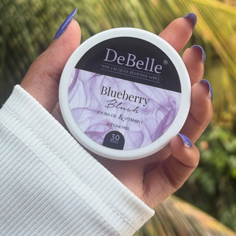 DeBelle Nail Lacquer Remover Wipes - Blueberry Blush
