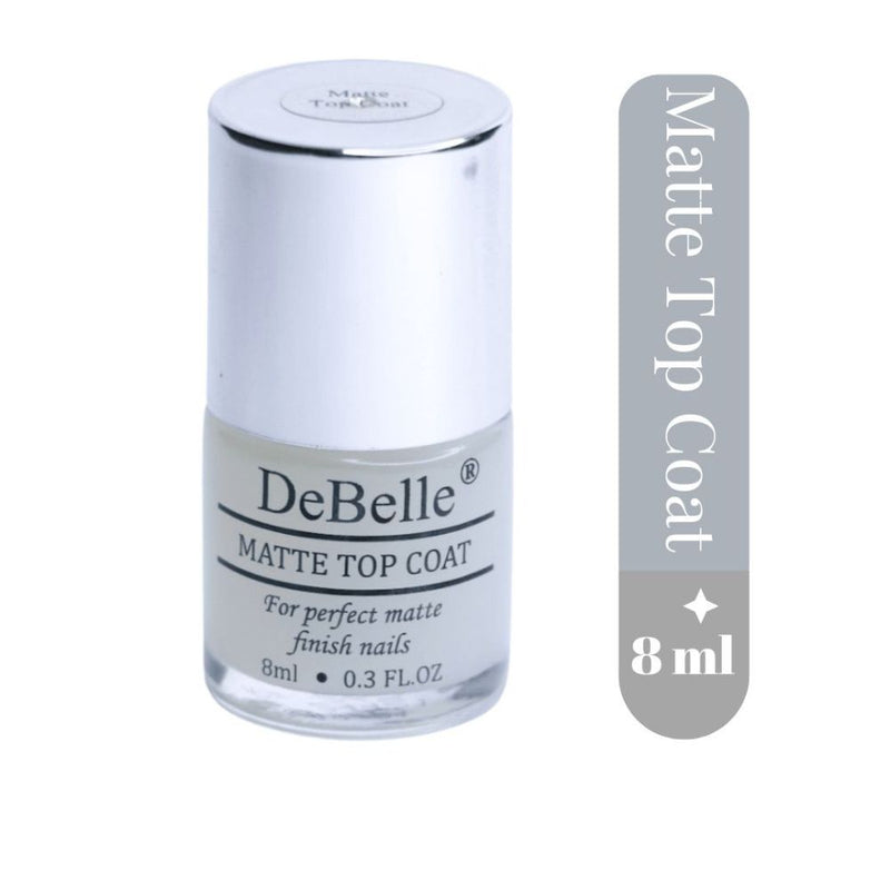 DeBelle Gel Nail Lacquer Royale Viola & Matte Top Coat Combo