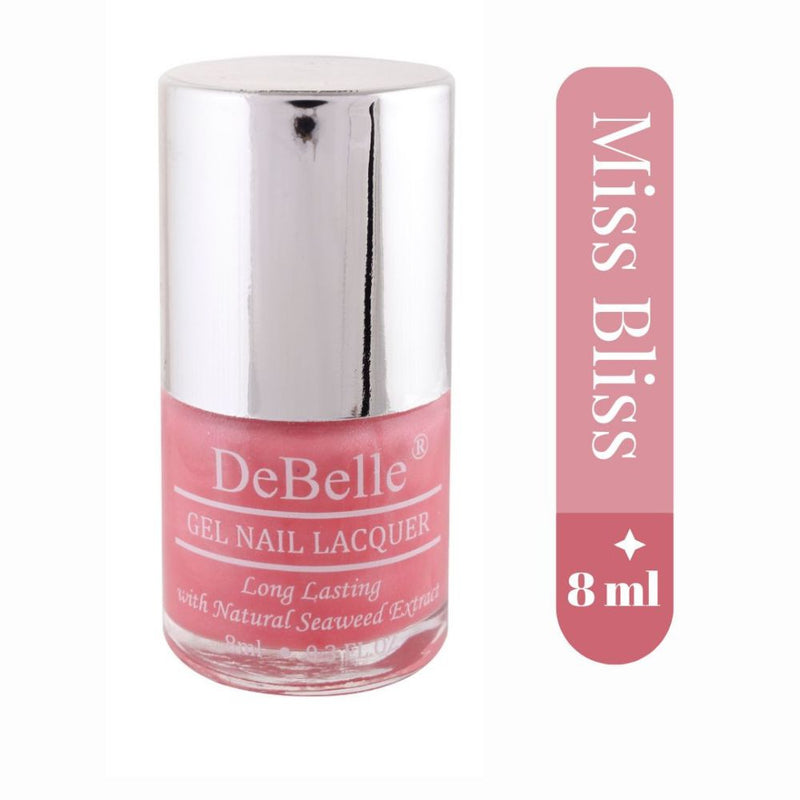 DeBelle Gel Nail Lacquers Combo Set of 4 Mint Amour, Miss Bliss, Mystique Green & Majestique Mauve