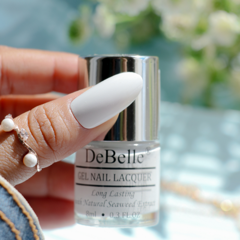 DeBelle Gel Nail Lacquer Vanilla Croissant - White Nail Polish 8ml
