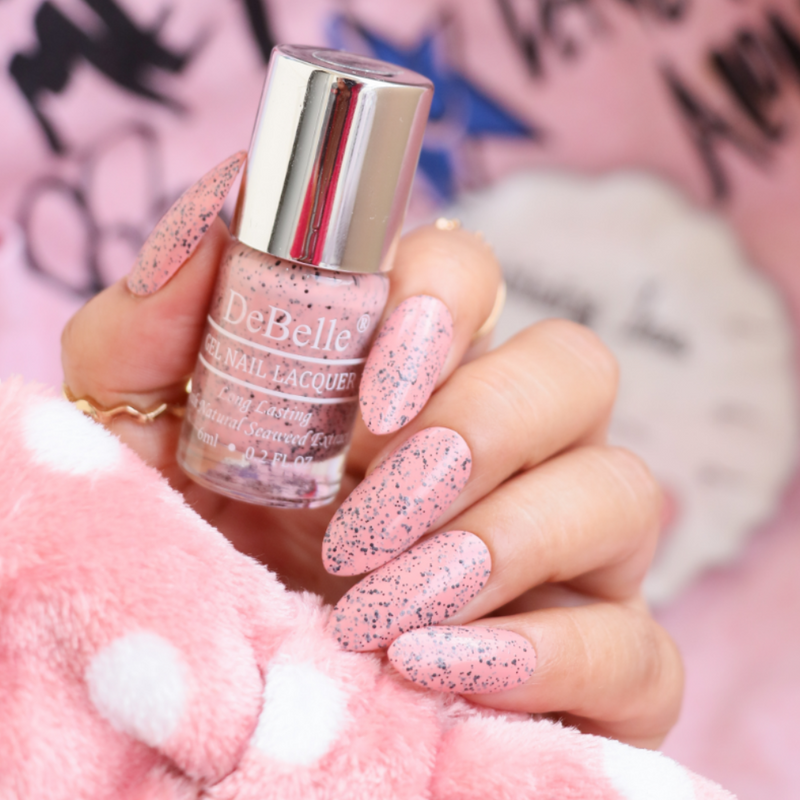 DeBelle Gel Nail Lacquers Combo of 2 - Inspiring Ira & Angelic Saira (6 ml each)