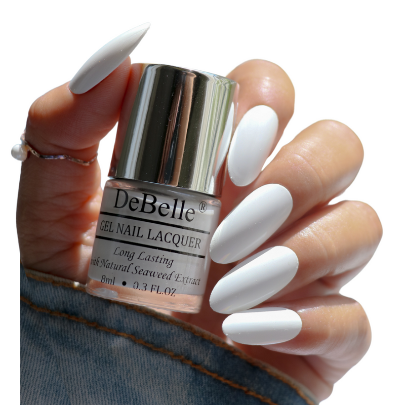 DeBelle Gel Nail Lacquer Vanilla Croissant - White Nail Polish 8ml