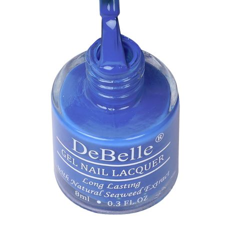 DeBelle Gel Nail Lacquer Velvette Truffle (Sapphire Blue), 8ml