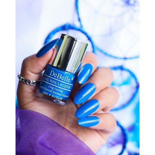DeBelle Gel Nail Lacquer Velvette Truffle (Sapphire Blue), 8ml