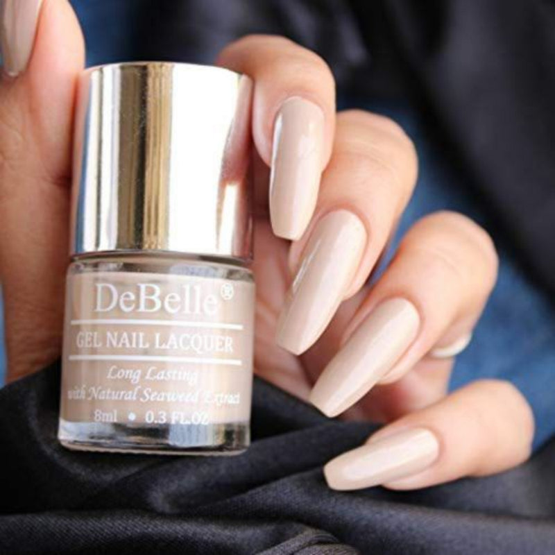 DeBelle Gel Nail Lacquers Combo of 2(Vintage Frost, Victorian Beige )