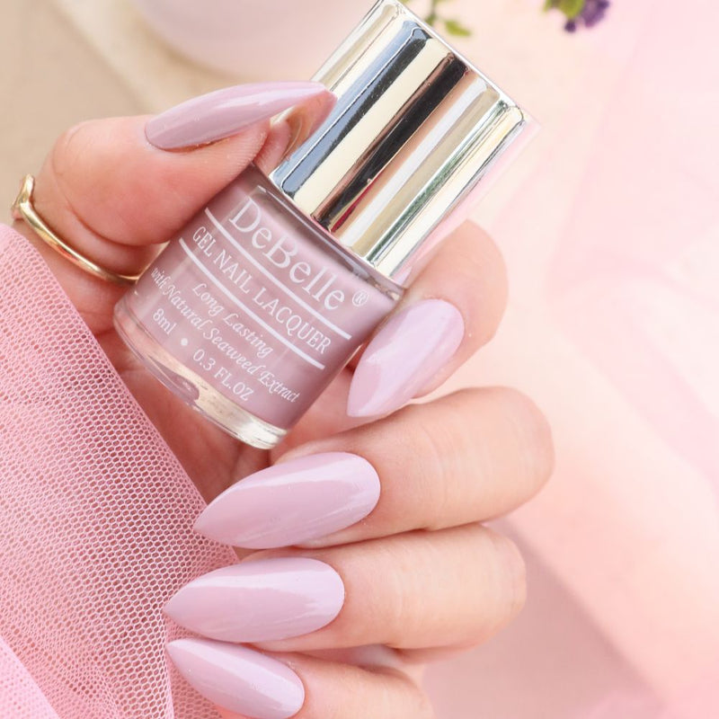 DeBelle Gel Nail Lacquer Vintage Frost - (Pastel Purple Nail Polish), 8ml
