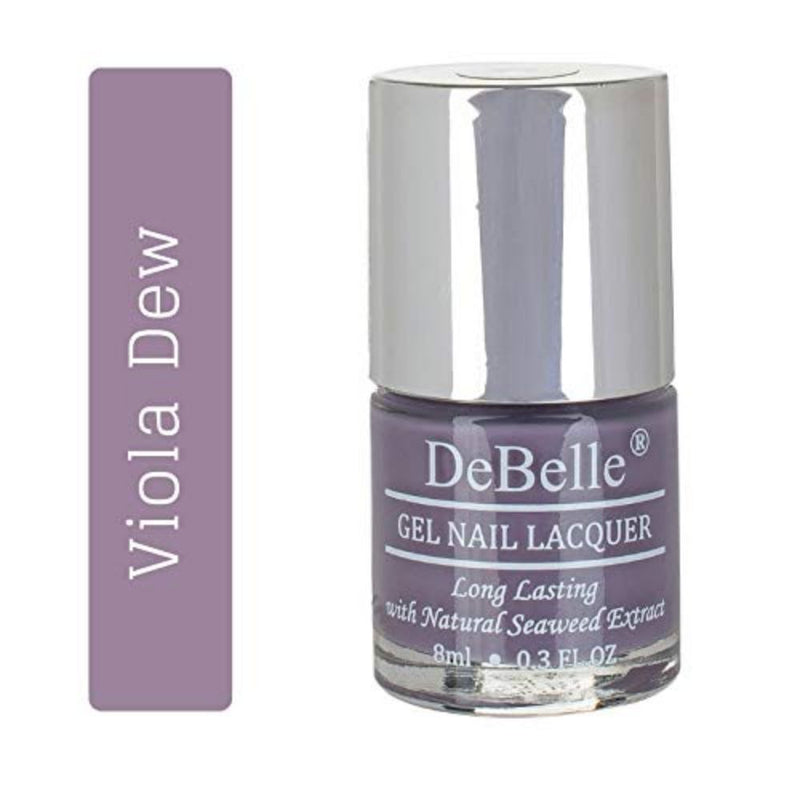 DeBelle Gel Nail Lacquer Viola Dew & Matte Top Coat Combo